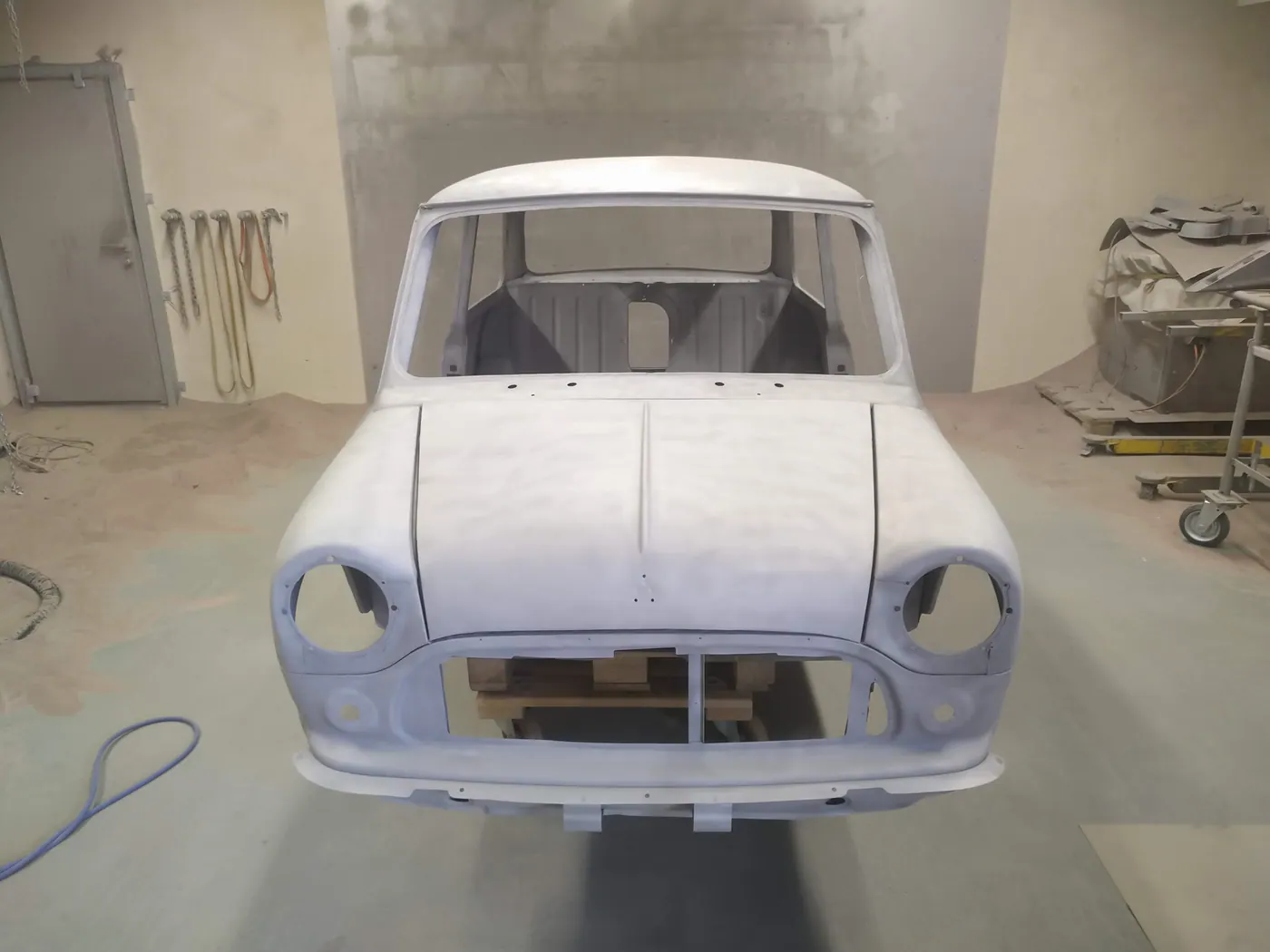 Karosserie Mini nach dem Softstrahlen