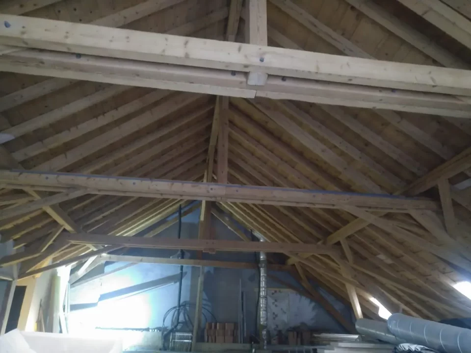 Hallendachstuhl: Baustelle von Ma-Tek (Softstrahlen), Foto 2