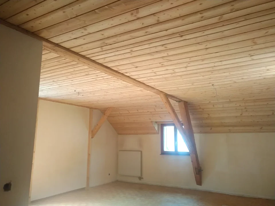 Estrich: getäferte Decken: Baustelle von Ma-Tek (Softstrahlen), Foto 2