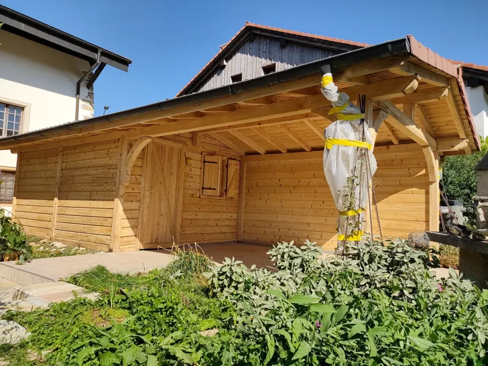 Unterstand und Holzhütte: Baustelle von Ma-Tek (Softstrahlen), Foto 1