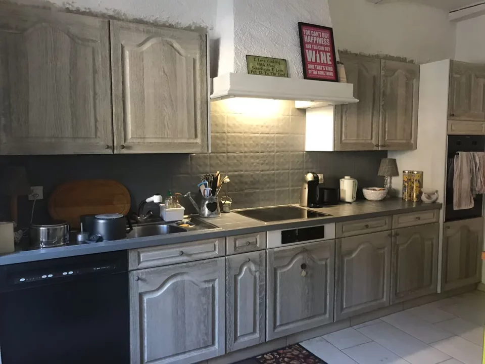 Gekalkte Eichenküche: Baustelle von Ma-Tek (Küchenrenovation mit Softstrahlen), Foto 2
