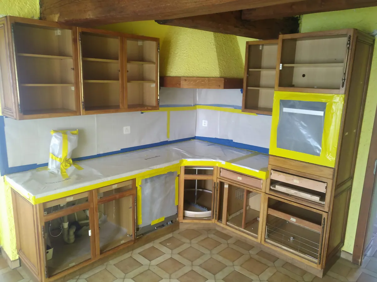 Küche, Balken und Cheminée: Baustelle von Ma-Tek (Softstrahlen), Foto 8