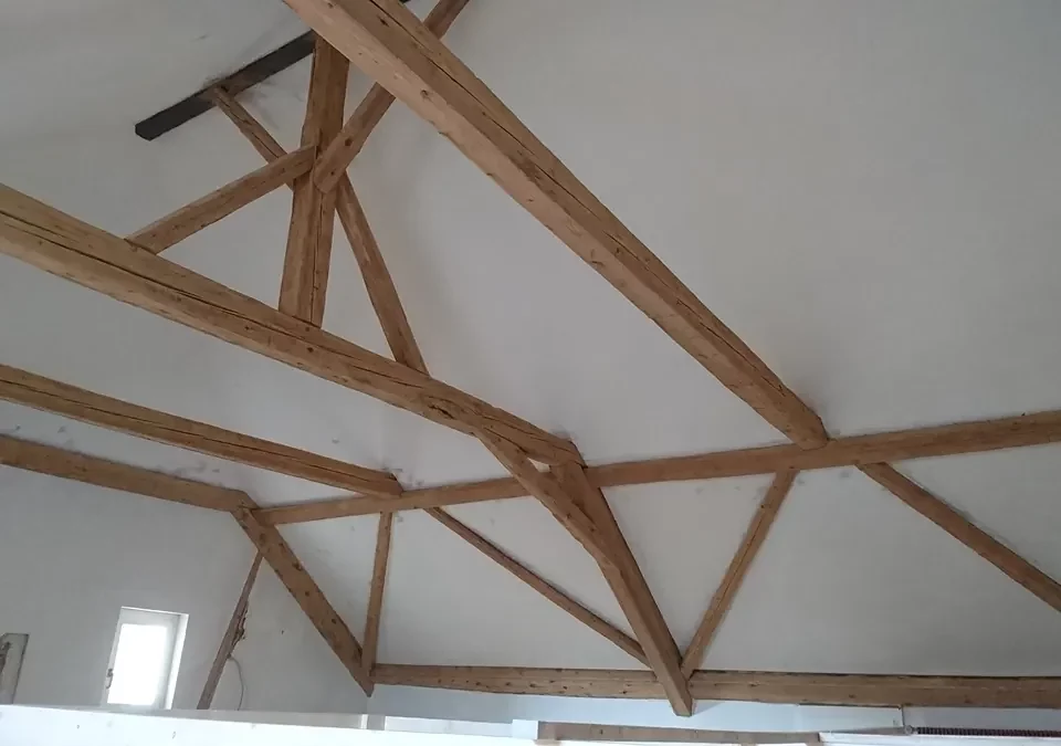 Balken und Dachbinder: Baustelle von Ma-Tek (Softstrahlen), Foto 2
